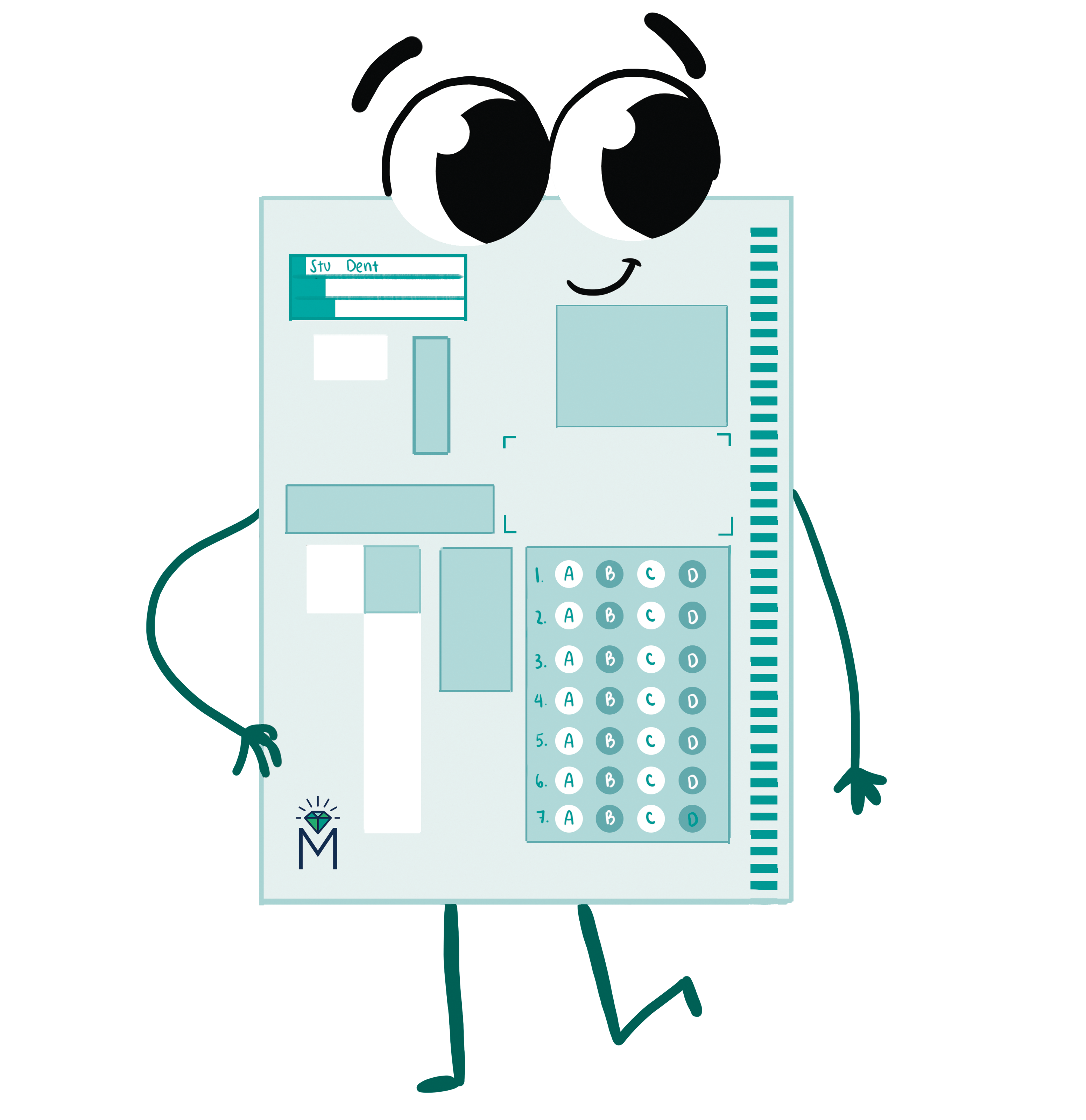 Bubble sheet character